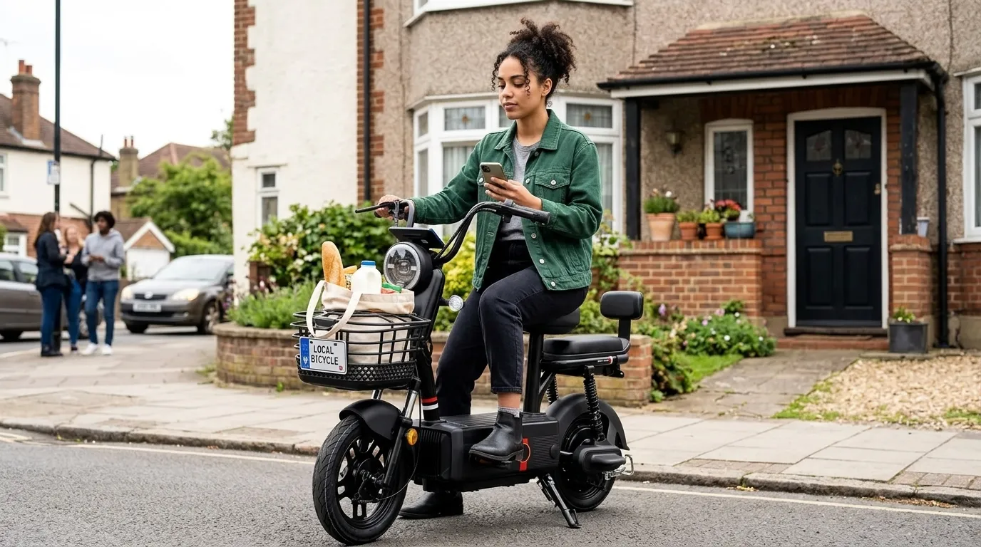 Recarga de bateria de bicicleta elétrica — custo de energia é o menor componente do custo total de propriedade mensal