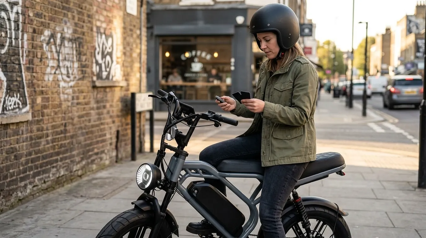 Componentes técnicos da bicicleta elétrica V9 1000W e autonomia prática