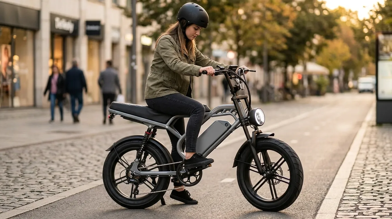 Aplicação prática bicicleta elétrica V9 1000W