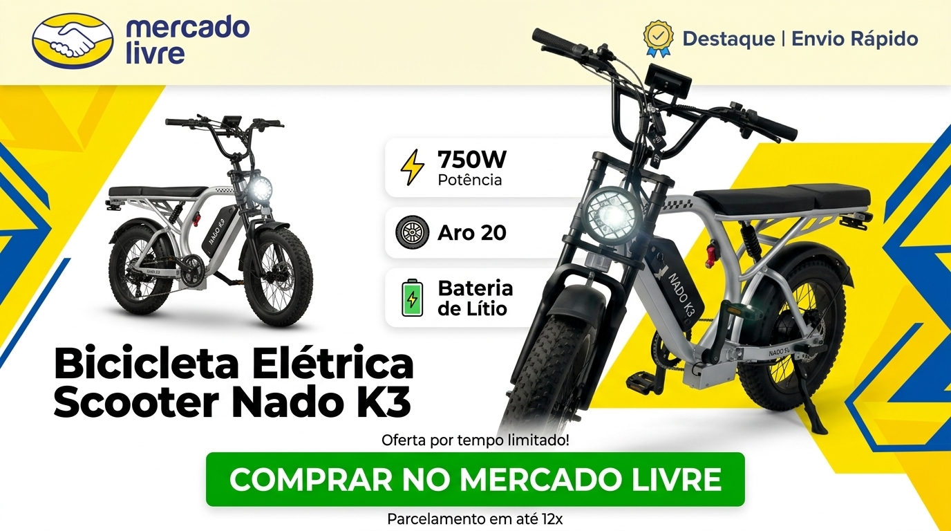 Nado K3 Bicicleta Elétrica Scooter 750W Aro 20