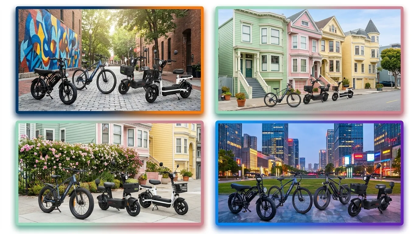 Comparativo de custo-benefício em bicicletas elétricas com painel digital