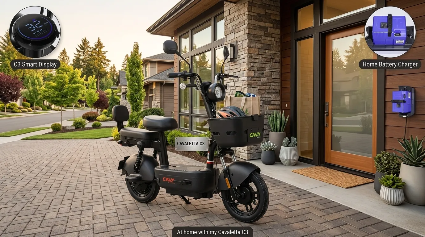 Moto Elétrica 2000W Cavalletta C3 com Oito Opções de Financiamento
